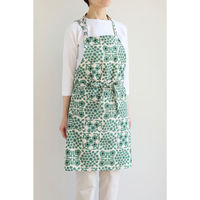 デュプリュス エプロン atelier Nuuit 綿麻プリントショートエプロン グリーン 464704 1個（直送品）