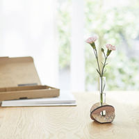 クレイ 花瓶 一輪箋 一輪挿し フラワーベース 468856 1個（直送品）