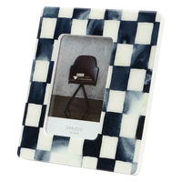 ルークラン フォトフレーム アプリクス ポストカード チェック ネイビー 469466 1個（直送品）