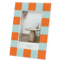 ルークラン フォトフレーム アプリクス ポストカード バイカラー ブルー×オレンジ 469470 1個（直送品）