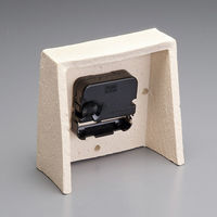 ヤマ庄陶器 置時計 Clay 信楽焼 ブラウン 472194 1個（直送品）