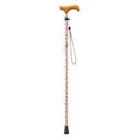 ケイ・ホスピア 杖 折りたたみタイプ 愛杖 ラブリードッグ 犬柄 ピンク 474404 1個（直送品）