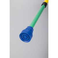 ケイ・ホスピア 杖 伸縮 前腕部支持型杖 ロフストランドクラッチ キッズクラッチ イエロー×グリーン 474785 1個（直送品）