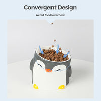 Petner フードボウル ペンギンボウル 犬 猫 高さがある 479540 1個（直送品）