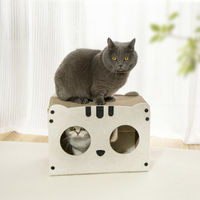 Petner ペットハウス 猫 にゃんずハウス L ホワイト 479755 1個（直送品）