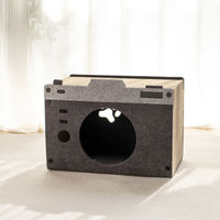 Petner ペットハウス フロッキーカメラ 爪とぎ 479763 1個（直送品）