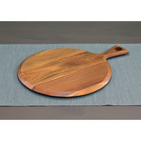 スワンソン商事 カッティングボード アカシア 丸 パドルボード M 奥行28cm 484301 1個（直送品）