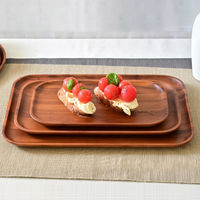 スワンソン商事 プレート アカシア スタッキング Rec. S 幅25cm 484319 1個（直送品）