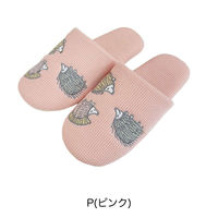 アセット スリッパ リサ・ラーソン はりねずみワッフル M 24.0~25.0cm 洗える ピンク 485751 1個（直送品）