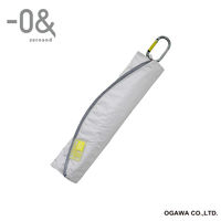 小川 折りたたみ傘 -0& ゼロアンド 晴雨兼用 軽量 55cm コットンホワイト 486359 1個（直送品）
