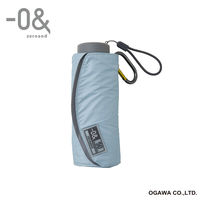 小川 折りたたみ傘 -0& ゼロアンド 晴雨兼用 コンパクト ミニ 50cm レイクブルー 486369 1個（直送品）