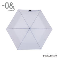 小川 折りたたみ傘 -0& ゼロアンド 軽量ミニ 雨傘 55cm パープル 486377 1個（直送品）