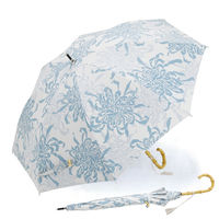 小川 日傘 河馬印本舗 長傘 晴雨兼用 手開き式 50cm 菊 486390 1個（直送品）