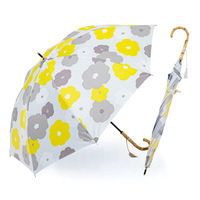 小川 日傘 河馬印本舗 長傘 晴雨兼用 手開き式 50cm 花 486396 1個（直送品）