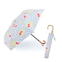 小川 日傘 河馬印本舗 2段 折りたたみ傘 晴雨兼用 手開き式 50cm 金魚 486406 1個（直送品）