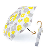 小川 日傘 河馬印本舗 2段 折りたたみ傘 晴雨兼用 手開き式 50cm 花 486407 1個（直送品）