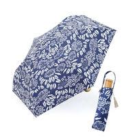 小川 日傘 河馬印本舗 折りたたみ傘 晴雨兼用 手開き式 50cm アジサイ 486419 1個（直送品）