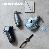 小川 折りたたみ傘 innovator コンパクト 晴雨兼用 手開き式 53cm ブラック 486448 1個（直送品）