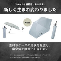 小川 折りたたみ傘 innovator 晴雨兼用 自動開閉 55cm ホワイト×グレー 486459 1個（直送品）