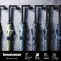 小川 長傘 innovator 晴雨兼用 ジャンプ式 65cm ホワイト×グレー 486473 1個（直送品）