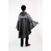 小川 レインコート innovator レインポンチョ コンパクト フリーサイズ ブラック 487362 1個（直送品）