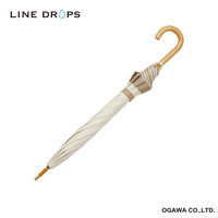 小川 長傘 centelleo 晴雨兼用 グログラン リボン パラソル 手開き式 50cm オフホワイト 487363 1個（直送品）