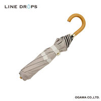 小川 折りたたみ傘 centelleo 晴雨兼用 マリンパラソル 二段折りたたみ傘 手開き式 50cm H 487396 1個（直送品）