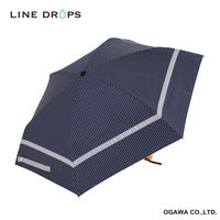 小川 折りたたみ傘 centelleo 晴雨兼用 マリンパラソル 三段折りたたみ傘 手開き式 50cm F 487403 1個（直送品）