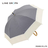 小川 長傘 centelleo 晴雨兼用 バイカラー パラソル レース 手開き式 50cm C 487429 1個（直送品）