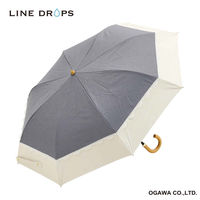 小川 折りたたみ傘 centelleo 晴雨兼用 バイカラー パラソル レース 二段折りたたみ傘 手開き式 50cm C 487433 1個（直送品）