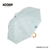 小川 長傘 晴雨兼用 ムーミン ニョロニョロ リトルミイ 50cm 手開き式 海岸 489438 1個（直送品）