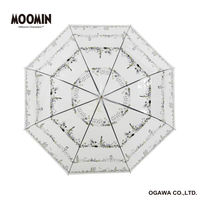 小川 長傘 雨傘 ムーミン クリア アンブレラ 59cm 手開き式 野原 489447 1個（直送品）