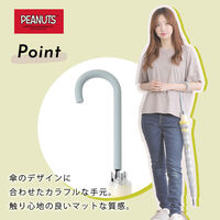 小川 長傘 雨傘 ピーナッツ クリアアンブレラ スヌーピー 59cm E 489460 1個（直送品）