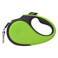 ルークラン リード 犬 エクスコー タイジ M テープ 伸縮 5m グリーン 439007 1個（直送品）