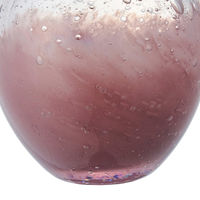 ホワイエ 花瓶 DGニキュガラス ガラス 直径9.5×高さ14.5cm クリアパープル 427297 1個（直送品）