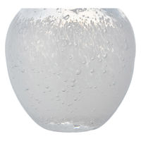 ホワイエ 花瓶 DGニキュガラス ガラス 直径9.5×高さ14.5cm クリアホワイト 427298 1個（直送品）