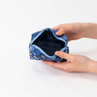 美研繊維 ポーチ オーガニックコットン 100% Sサイズ 和柄 六角 461401 1個（直送品）