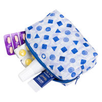 美研繊維 ポーチ オーガニックコットン 100% Sサイズ 和柄 かくれ千鳥 461397 1個（直送品）