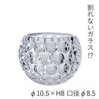 ホワイエ 花瓶 割れないガラス PVクリスタンインフィニティボール 直径10.5×高さ8cm 404040 1個（直送品）