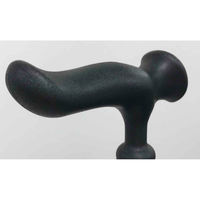 フジホーム 杖 かるがも E22 身長~197cm 滑りにくい DX先ゴム ステッキ 伸縮 男性 介護 ブラック 340628 1個（直送品）