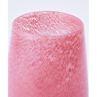 ホワイエ 花瓶 DGティアドロップベース直径9.5×高さ15cm ピンク 413815 1個（直送品）