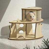 ルークラン ハウス 小動物 ミオファン DIYハウス ダブルフロア ハムスター 鳥 ペット 441453 1個（直送品）