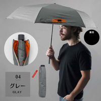 小川 折りたたみ傘 晴雨兼用 エクスピディショナリィ パラソル MA1 手開き式 55cm グレー 487446 1個（直送品）