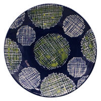 デルキ 植木鉢 ポーリッシュポット Fタイプ 受け皿付き ドット 484464 1個（直送品）