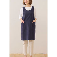 デュプリュス エプロン atelier Nuuit ウォッシュドコットン クロスオーバー ネイビー 464591 1個（直送品）