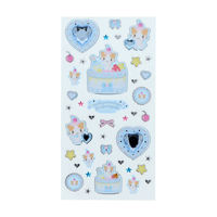 サンスター文具 キラキラジュエルシールY2Kホイップマシュマロみたいなふわふわにゃんこ S8816336 1個