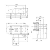 スギコ産業 小判型オーバーフロー 接着タイプ TO-232P(S) 1個 68-0508-88（直送品）