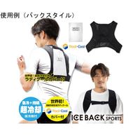 アイスバックスポーツ 胸ベルト付【放射冷却生地 ラディクールカバー付き】(背中用保冷剤×1，脇用保冷剤×2)クールベスト BR-R544（直送品）