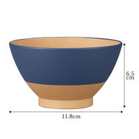 カノー やさしい彩り 飯椀2P るり・あかね 81772 1セット(2個入)（直送品）