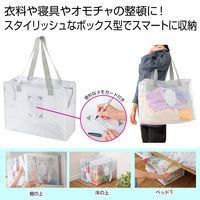 リマーク 整頓上手 半透明ボックスバッグ 82390 1個（直送品）